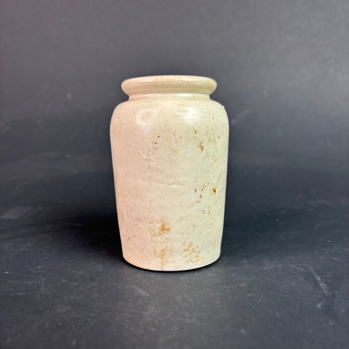 Antique Dunragit Pure Cream Creamery Stoneware Pot c.1900