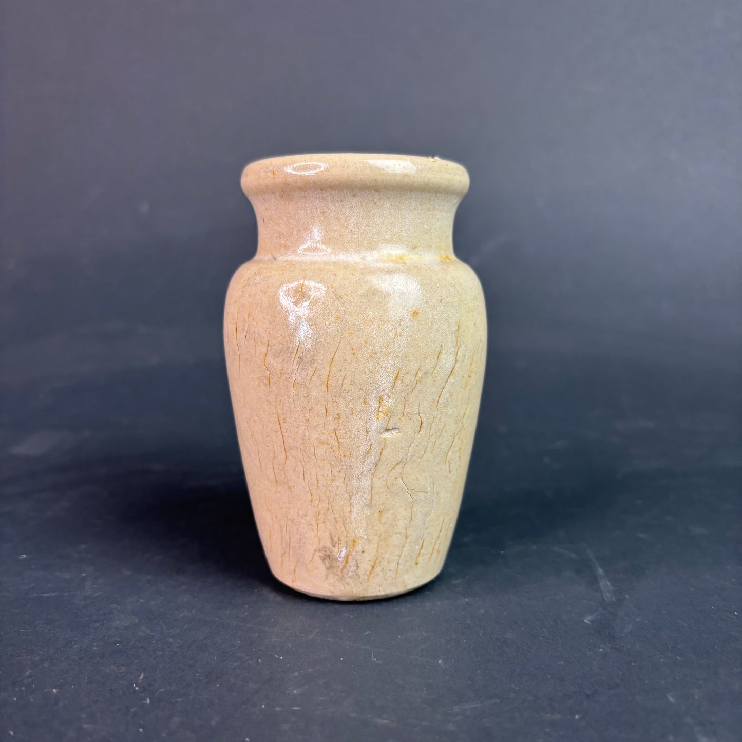 Antique Stoneware Cream Pot – Carricks Cumberland Dairy Co Ltd, Low Row Nr Carlisle – Advertising Pot