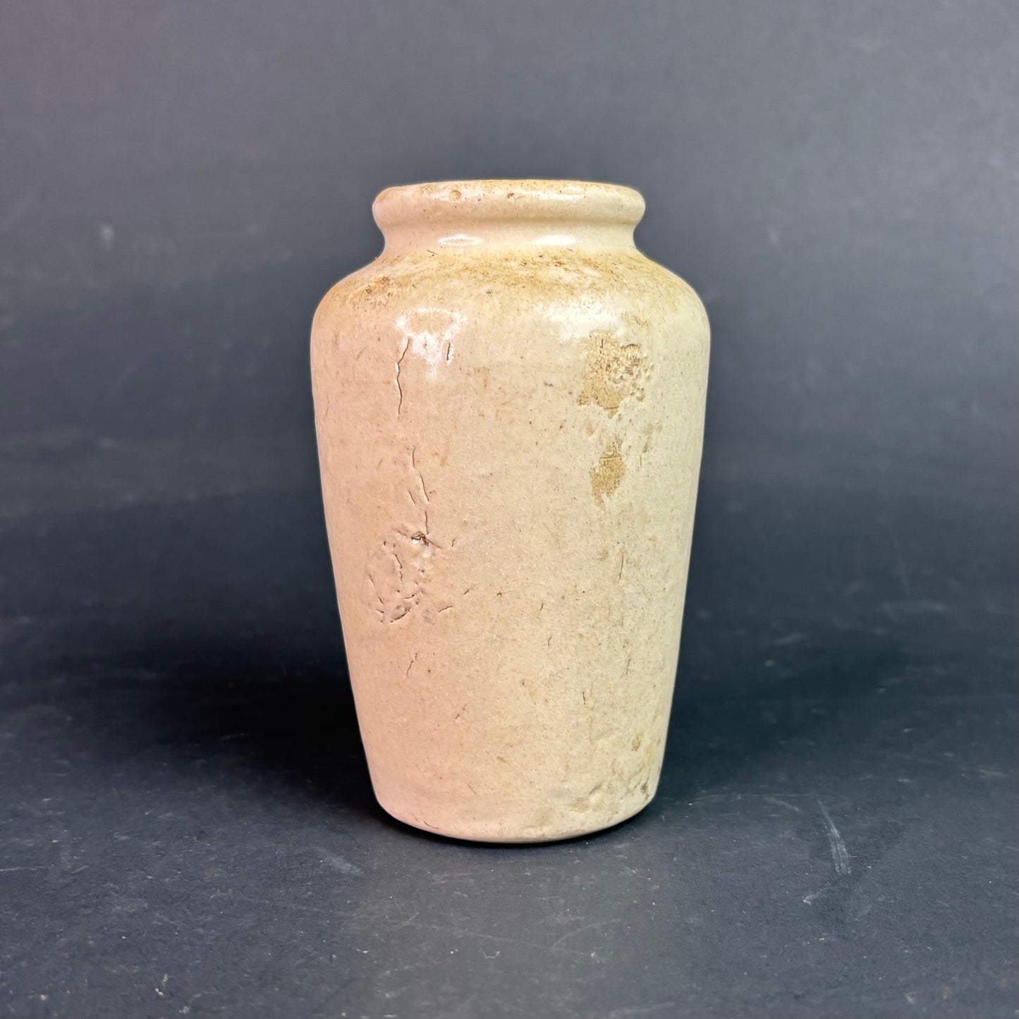 Antique Scottish Stoneware Cream Pot “Pure Fresh Cream” Wigtownshire Creamery Stranraer c.1900