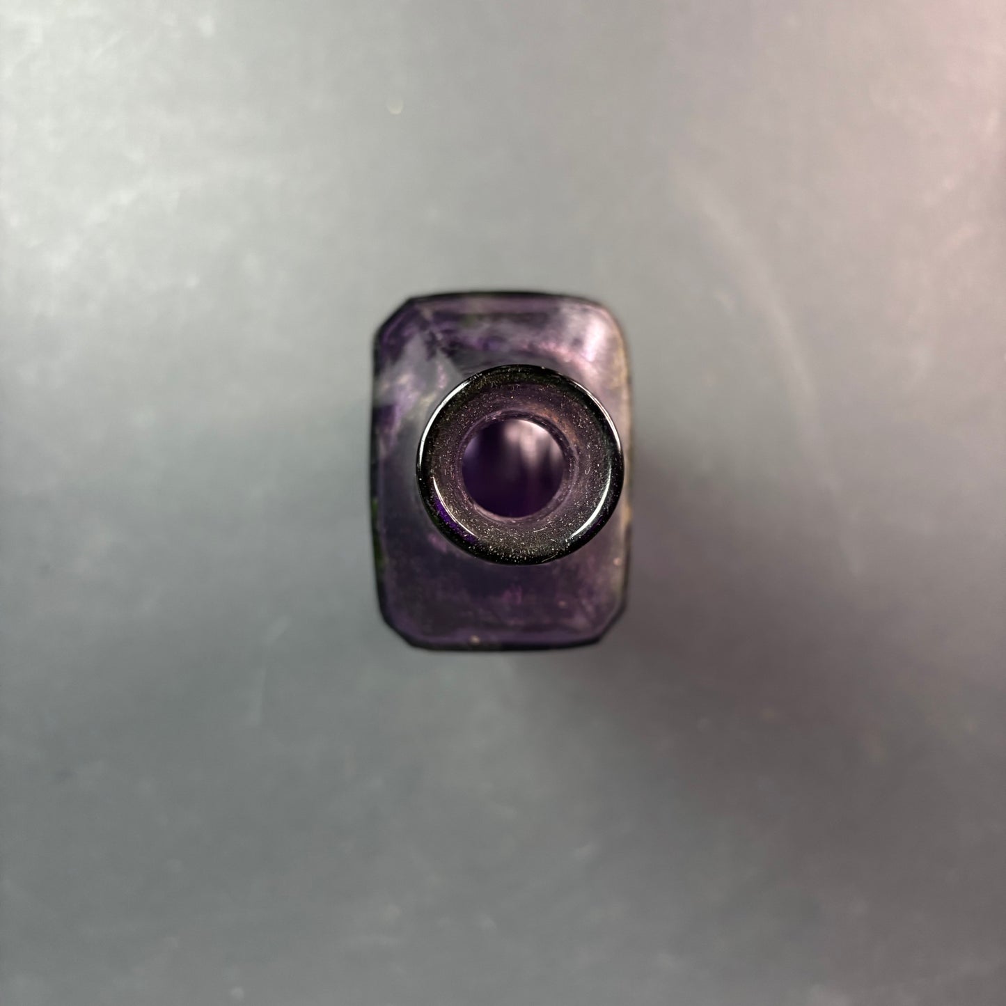 Scott’s Emulsion Bottle Amethyst Glass Sun Purple c.1900s Embossed