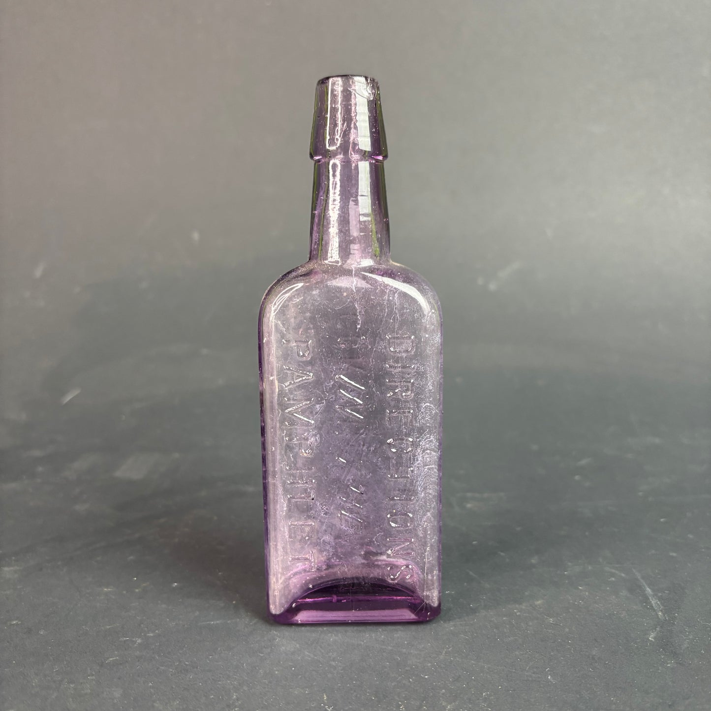 Antique Amethyst Poison Bottle – Dinneford’s Fluid Magnesia, London c.1900