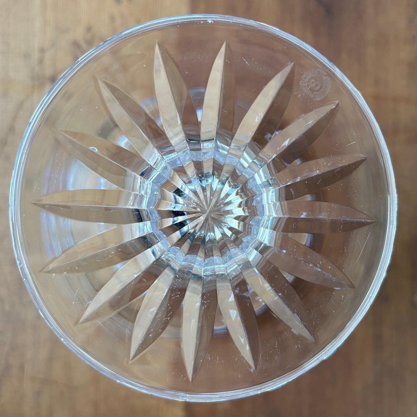 Webb Corbett Hand-Cut Crystal Vase – 21 cm (Signed)