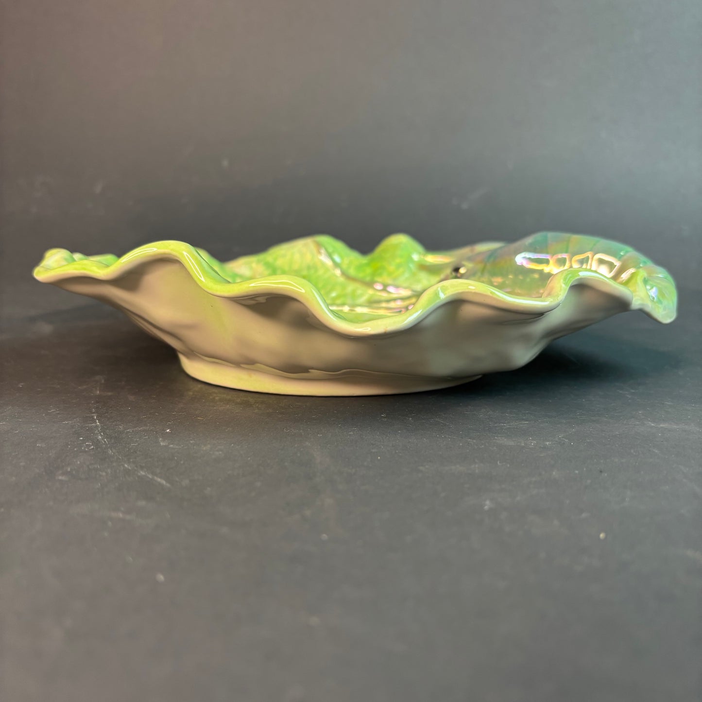 Wembley Ware Marron Dish – Australian Pottery Lustre Glaze c.1950s