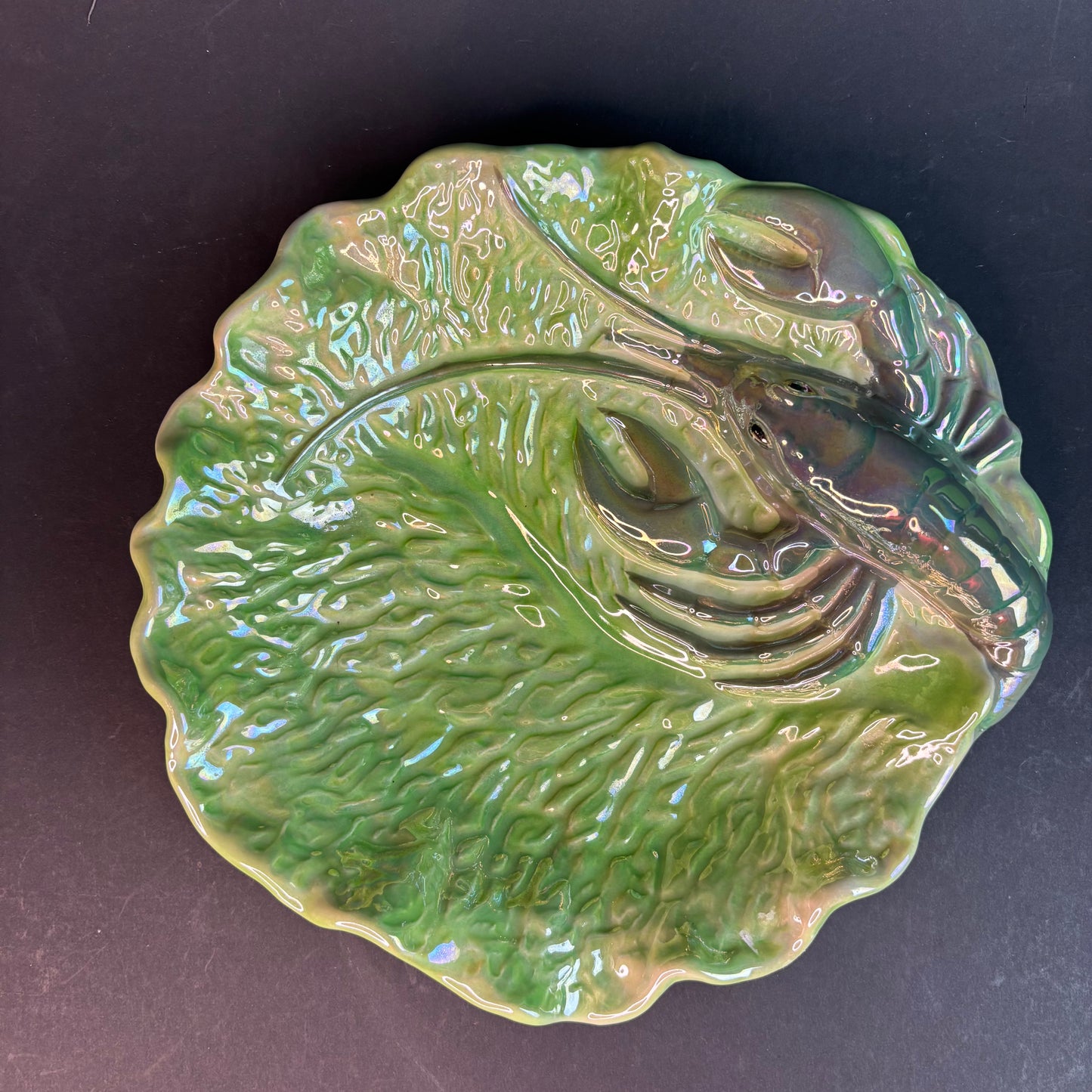 Wembley Ware Marron Dish – Australian Pottery Lustre Glaze c.1950s