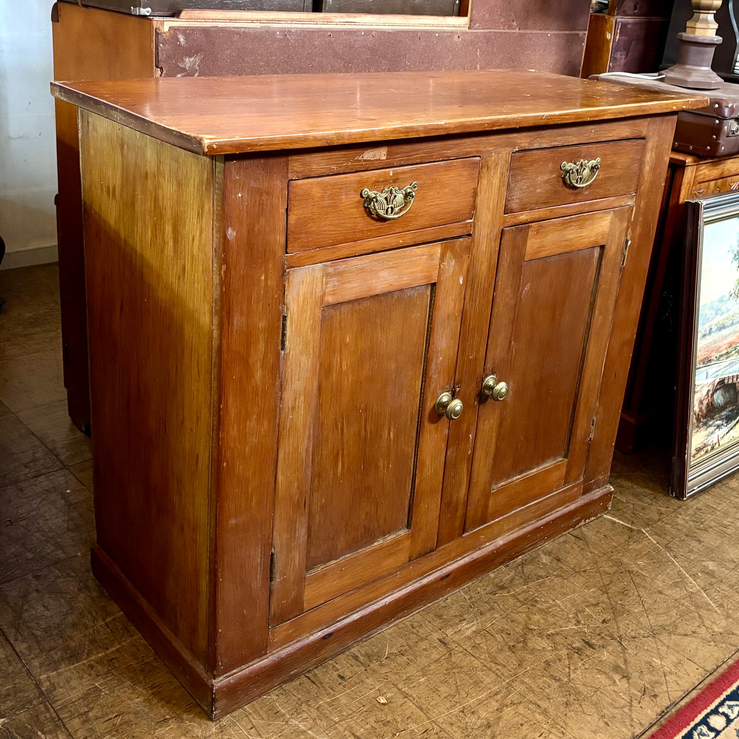 Vintage Timber Kitchen Cupboard / Sideboard c. 1930s–40s