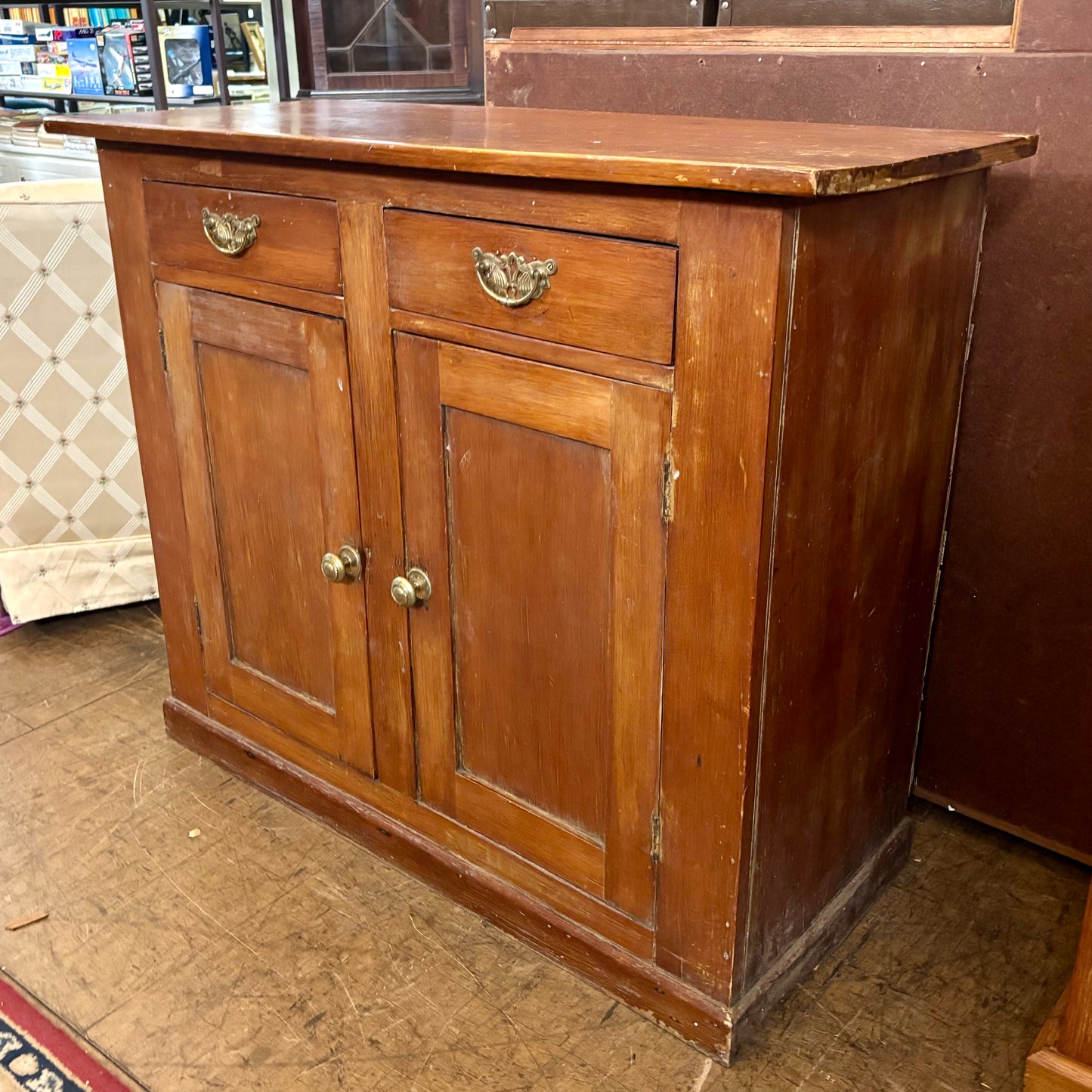 Vintage Timber Kitchen Cupboard / Sideboard c. 1930s–40s
