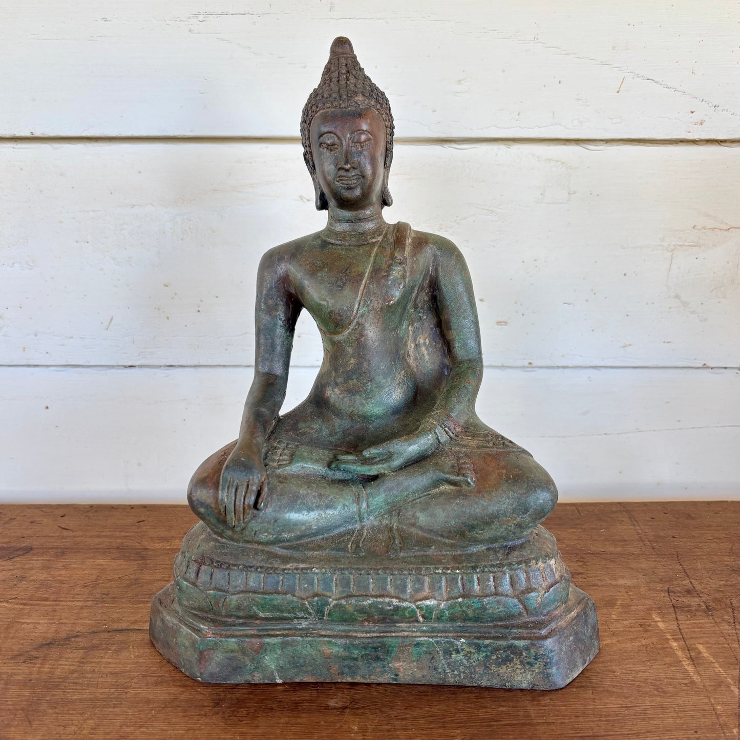 Early 20th-Century Thai Bronze Buddha – Sukhothai Style (29 cm)
