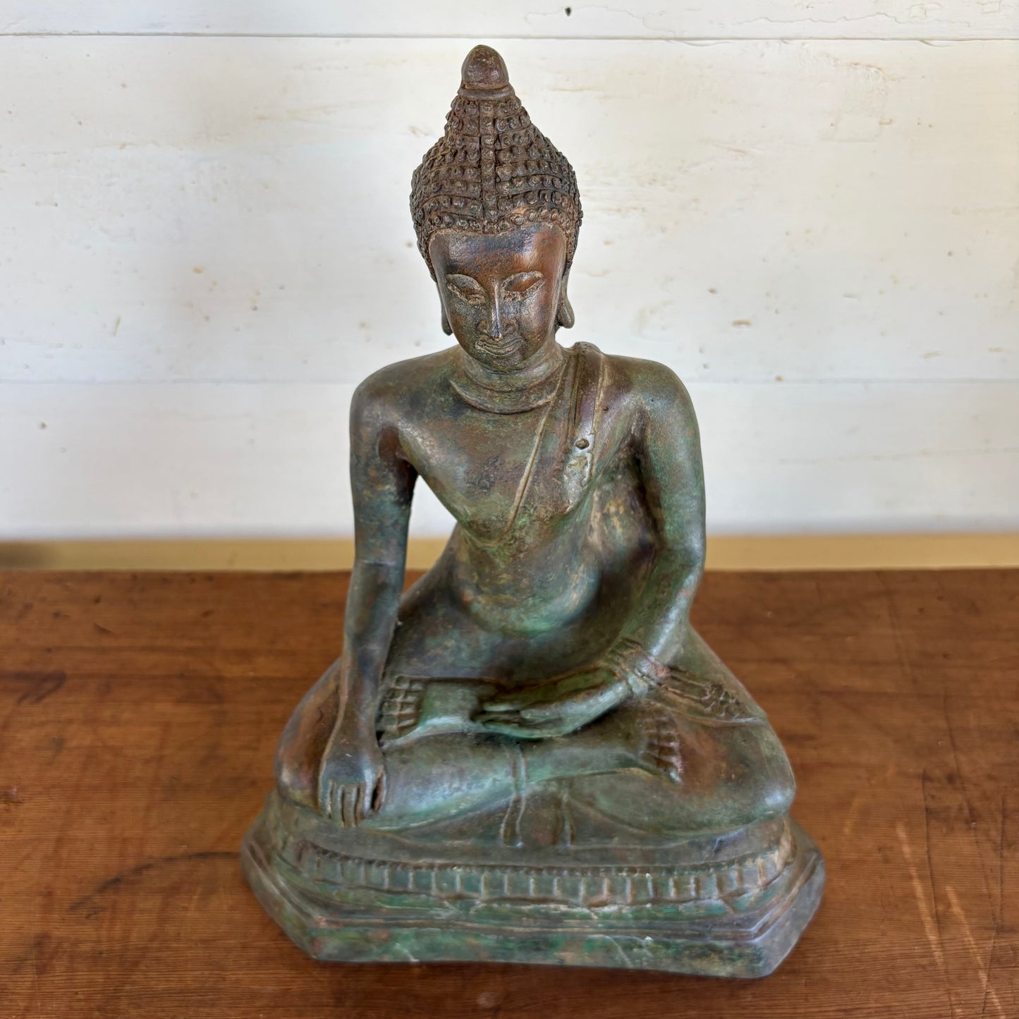 Early 20th-Century Thai Bronze Buddha – Sukhothai Style (29 cm)