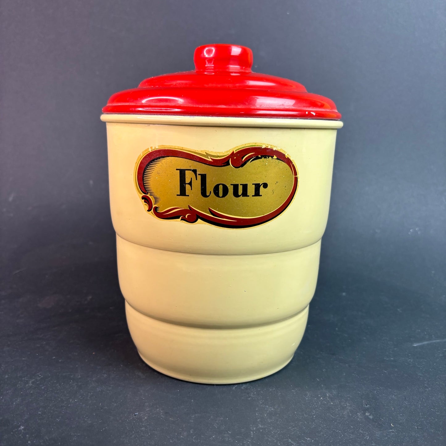 1950s Norton Color-Ware Baked Enamel Canister Set – Australian Kitchenalia (4pc)