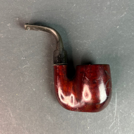 Vintage Chinese “Yandou” Tobacco Pipe – Carved Floral Bowl