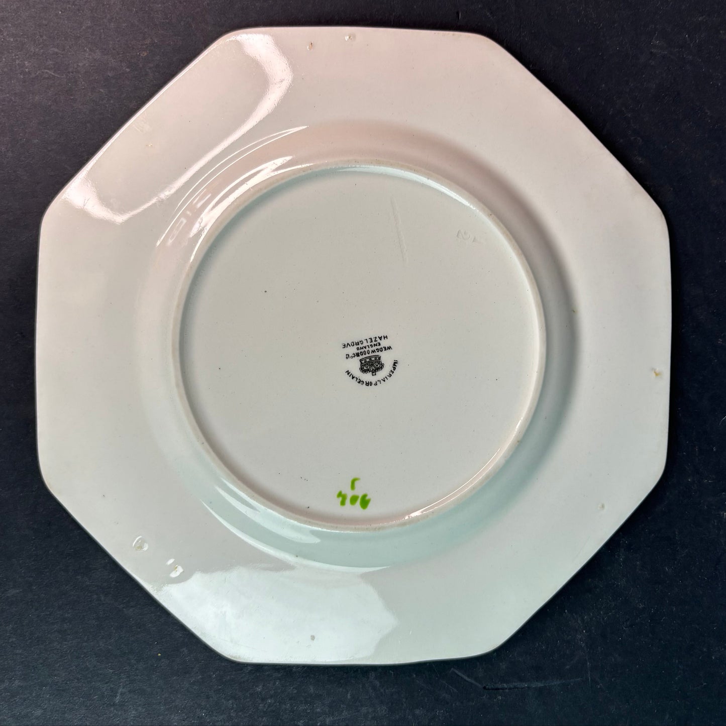 Vintage Wedgwood & Co Hazelgrove Plate Octagonal Floral England