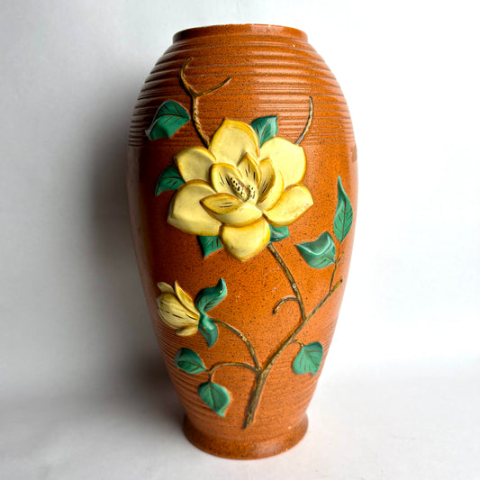 Brentleigh Ware Embossed Floral Vase – 31cm