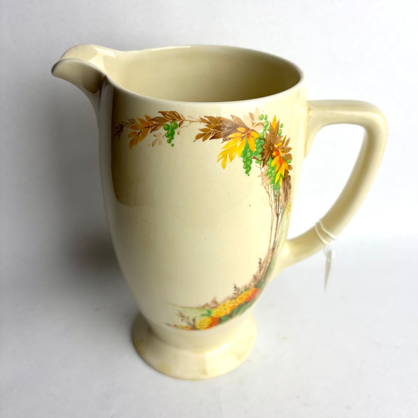 Vintage Royal Staffordshire Honeyglaze Floral Jug – 20.5cm