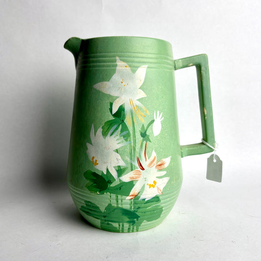 Brentleigh Ware Green Hand-Painted Jug – 18cm