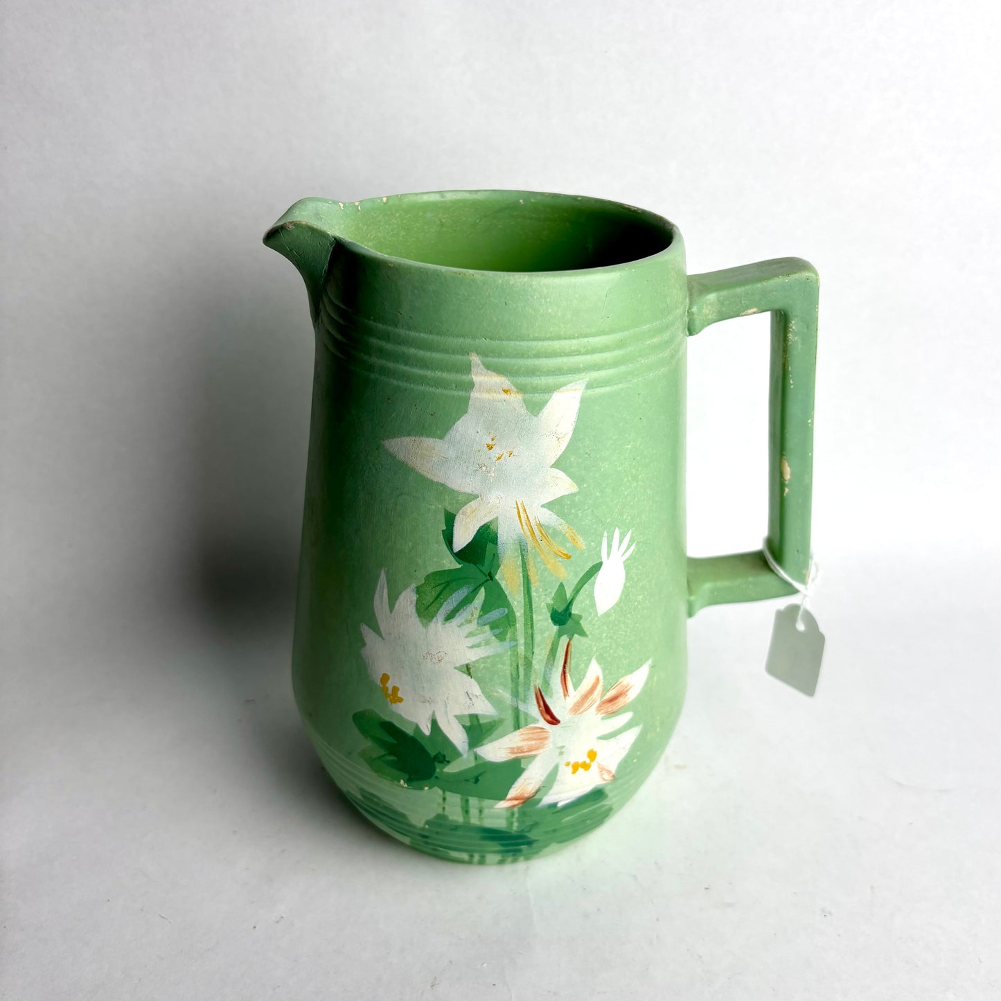 Brentleigh Ware Green Hand-Painted Jug – 18cm