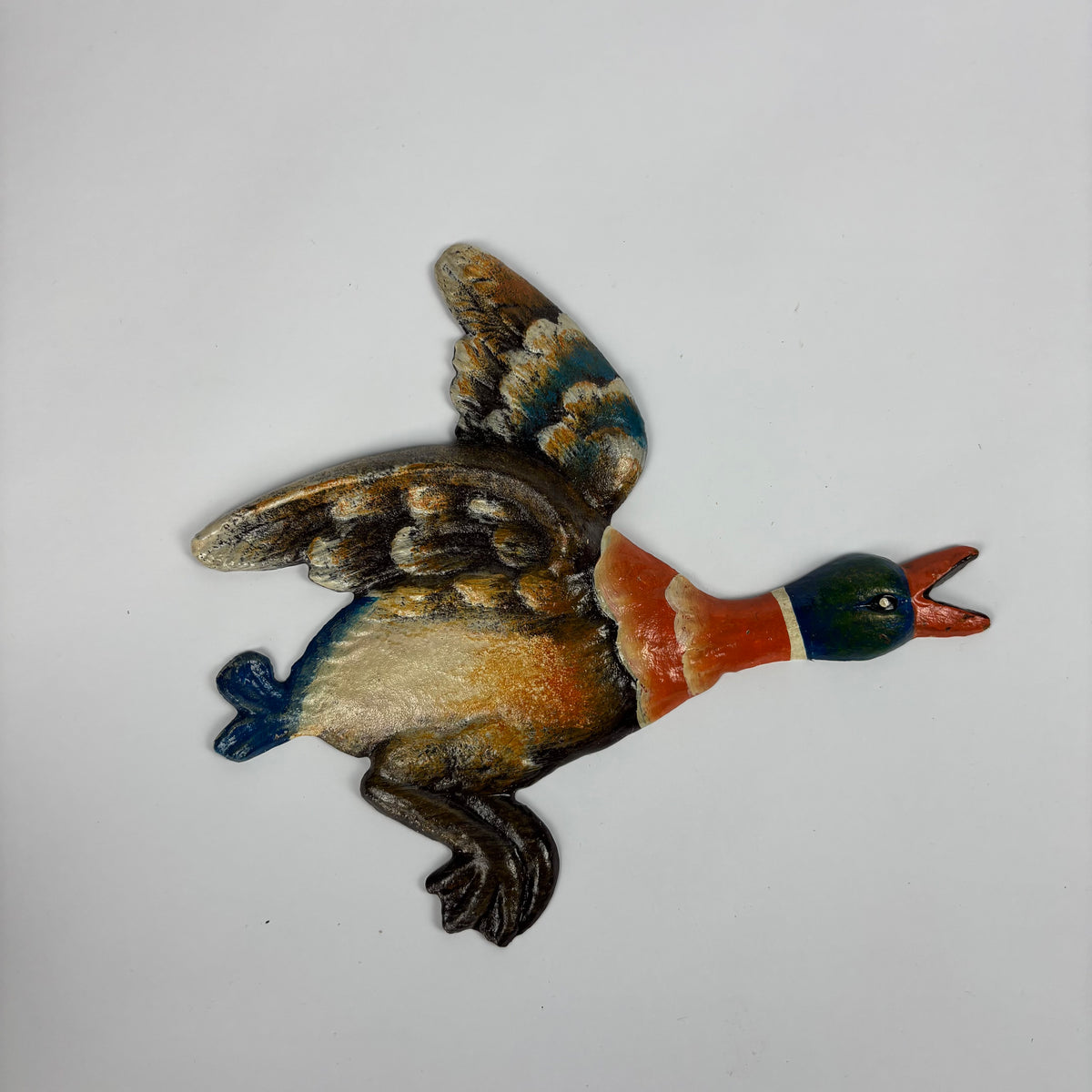Reproduction Cast Iron Flying Mallard Ducks Wall Plaques – Set of 3