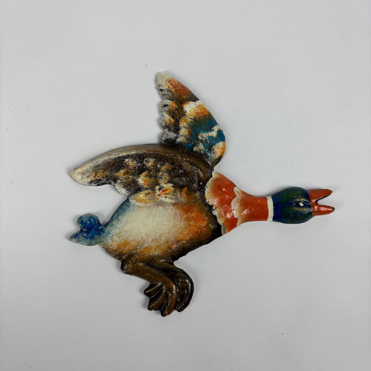 Reproduction Cast Iron Flying Mallard Ducks Wall Plaques – Set of 3