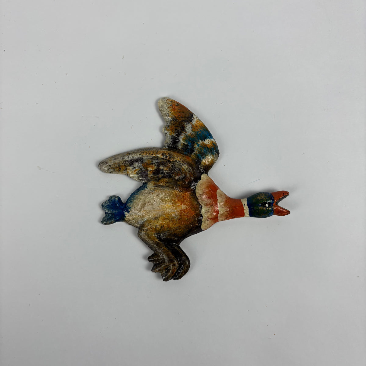 Reproduction Cast Iron Flying Mallard Ducks Wall Plaques – Set of 3