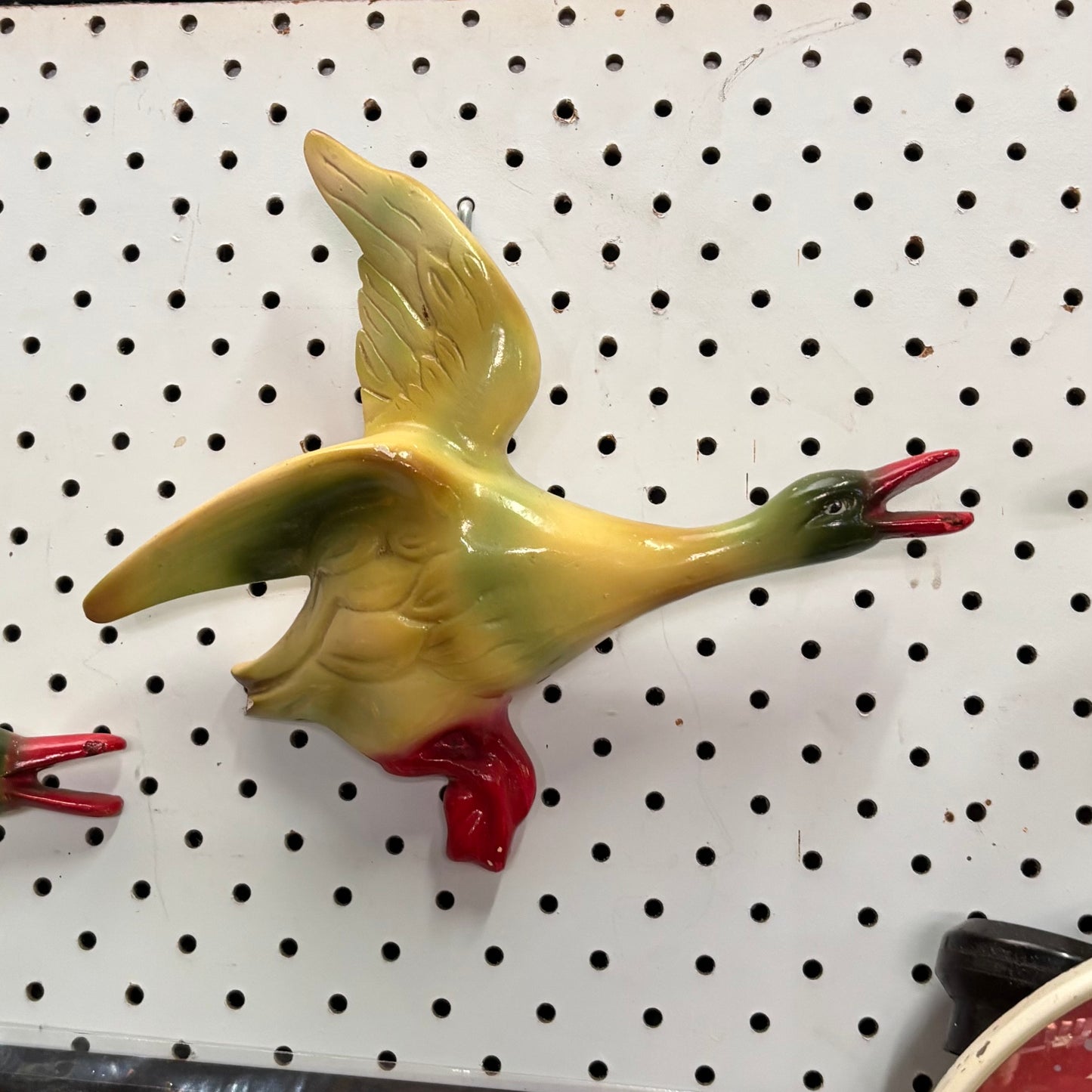 Vintage Flying Ducks Wall Set (5) – Glazed Ceramic, Mid-Century c1960s