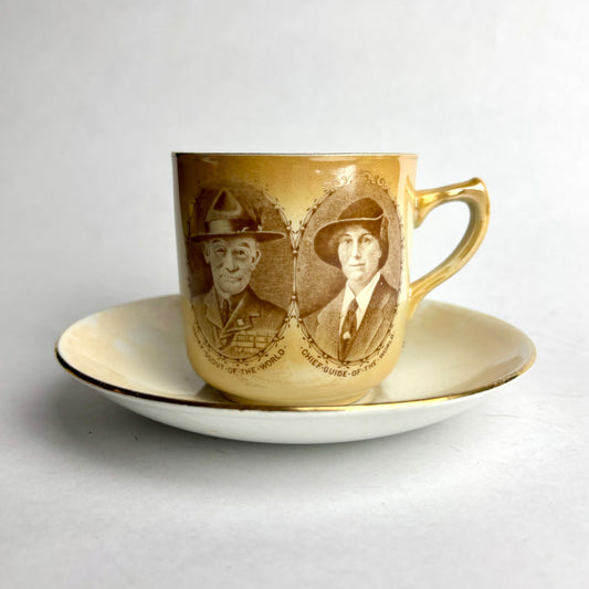 1931 Grimwades Commemorative Cup & Saucer – Lord & Lady Baden-Powell Visit to WA