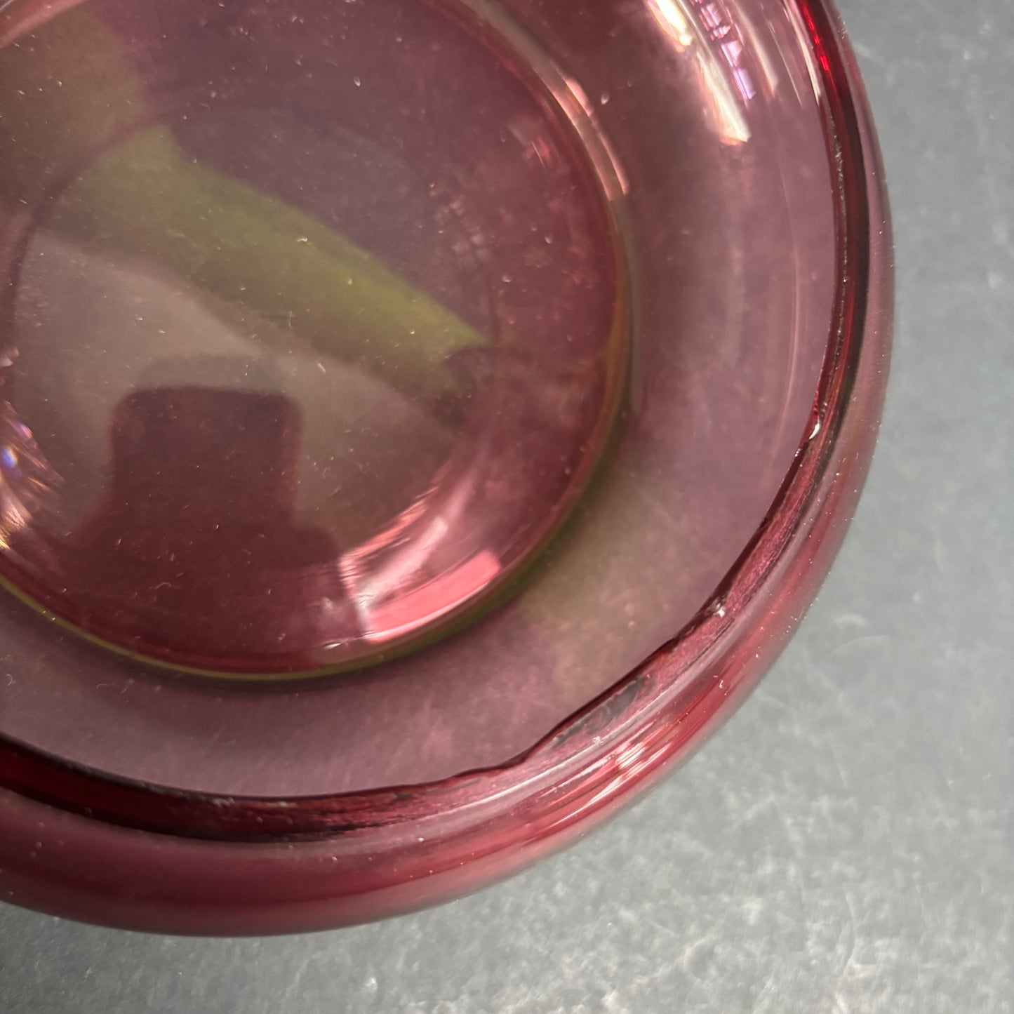 Victorian Mary Gregory Cranberry Glass Lidded Trinket Dish c.1880