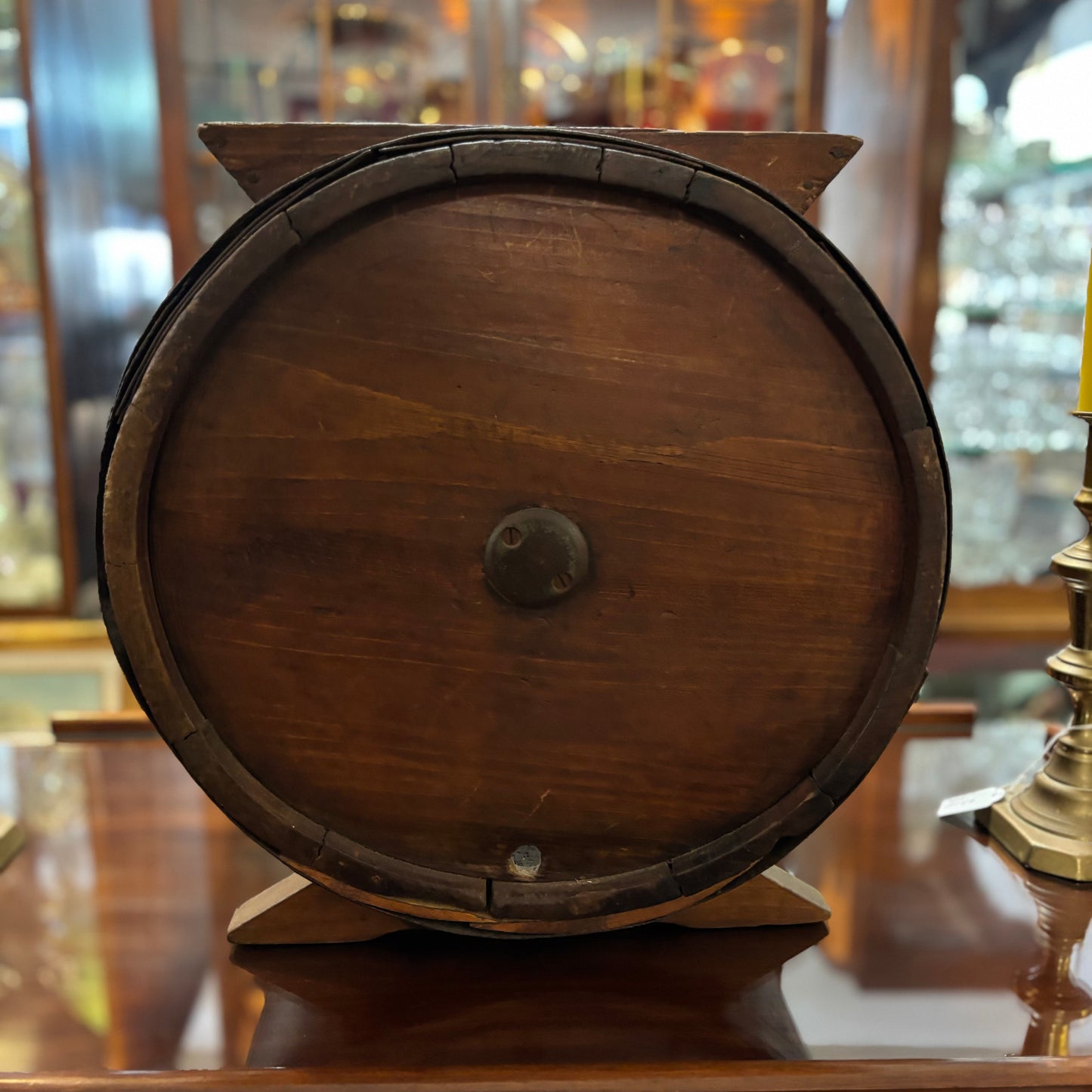 Antique Barrel Butter Churn – Early 20th Century Hand-Crank