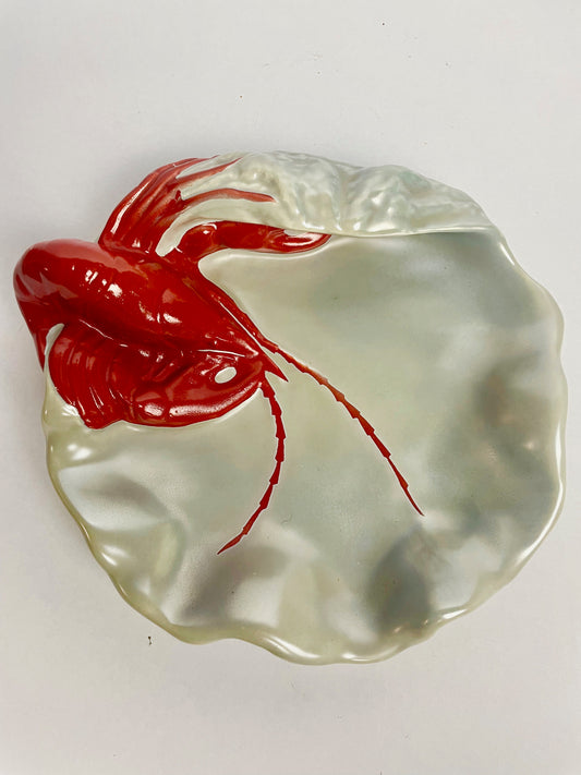 Wembley Ware marron lustre dish