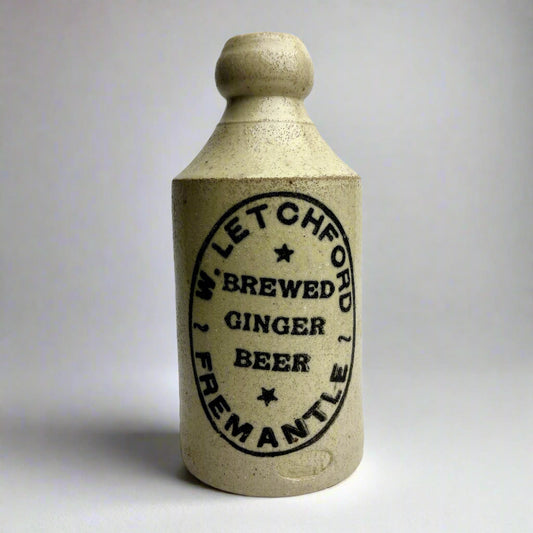 W. Letchford Fremantle Ginger Beer Bottle – Antique Stoneware