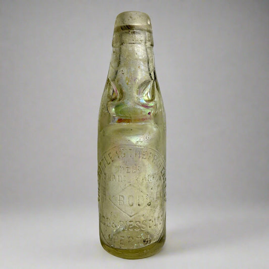 BCD & Piesse Perth Codd Bottle – Iridescent Glass
