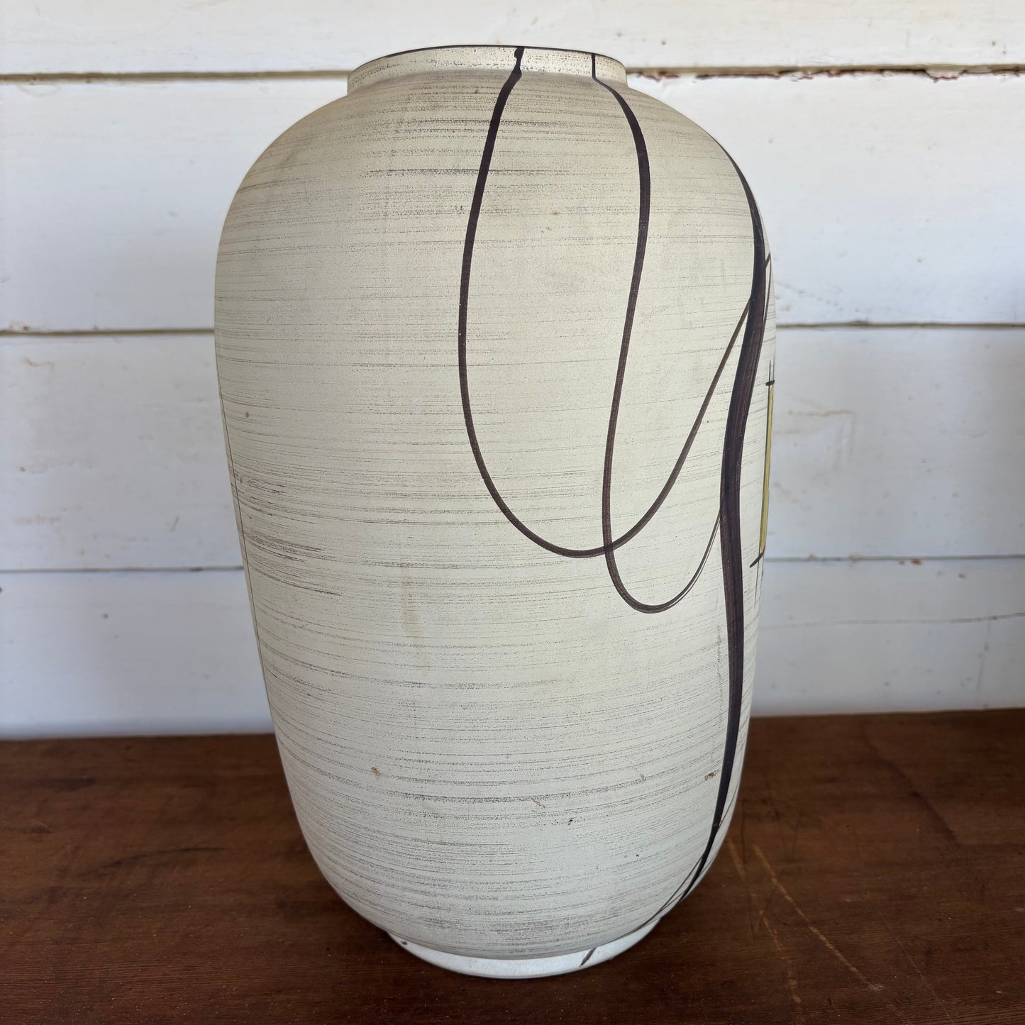 Mid-Century German Studio Pottery Vase – Abstract Modernist Design (c. 1960s)