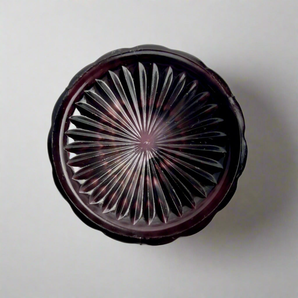 Davidson Purple Malachite Slag Glass Creamer – c.1900