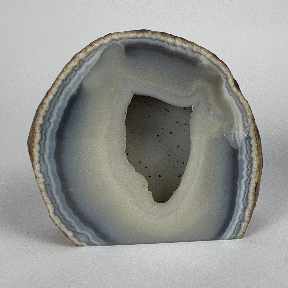 Large Natural Banded Agate & Chalcedony Geode – 1.4kg