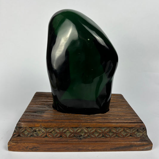Massive Freeform Emerald Green Studio Art Glass Sculpture 4.74kg
