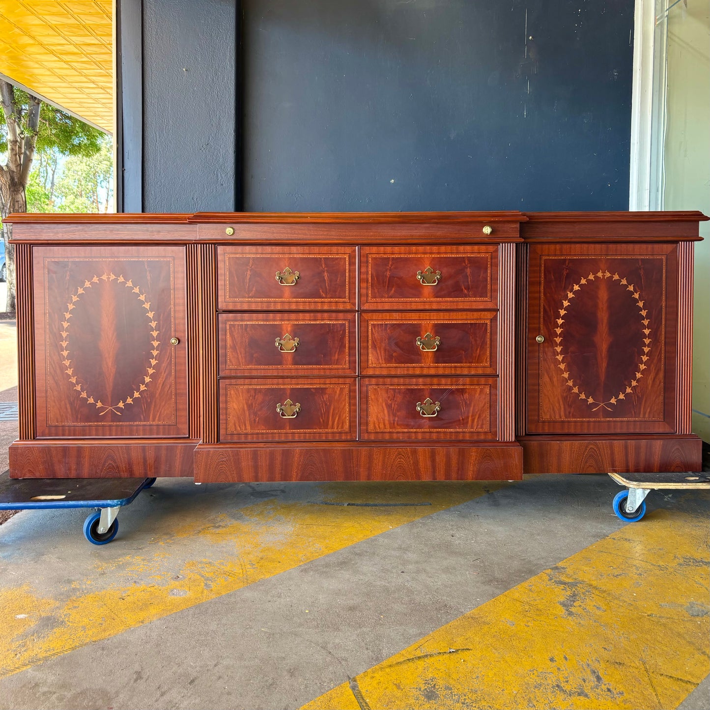 Contemporary Inlaid Sideboard – Large & Substantial