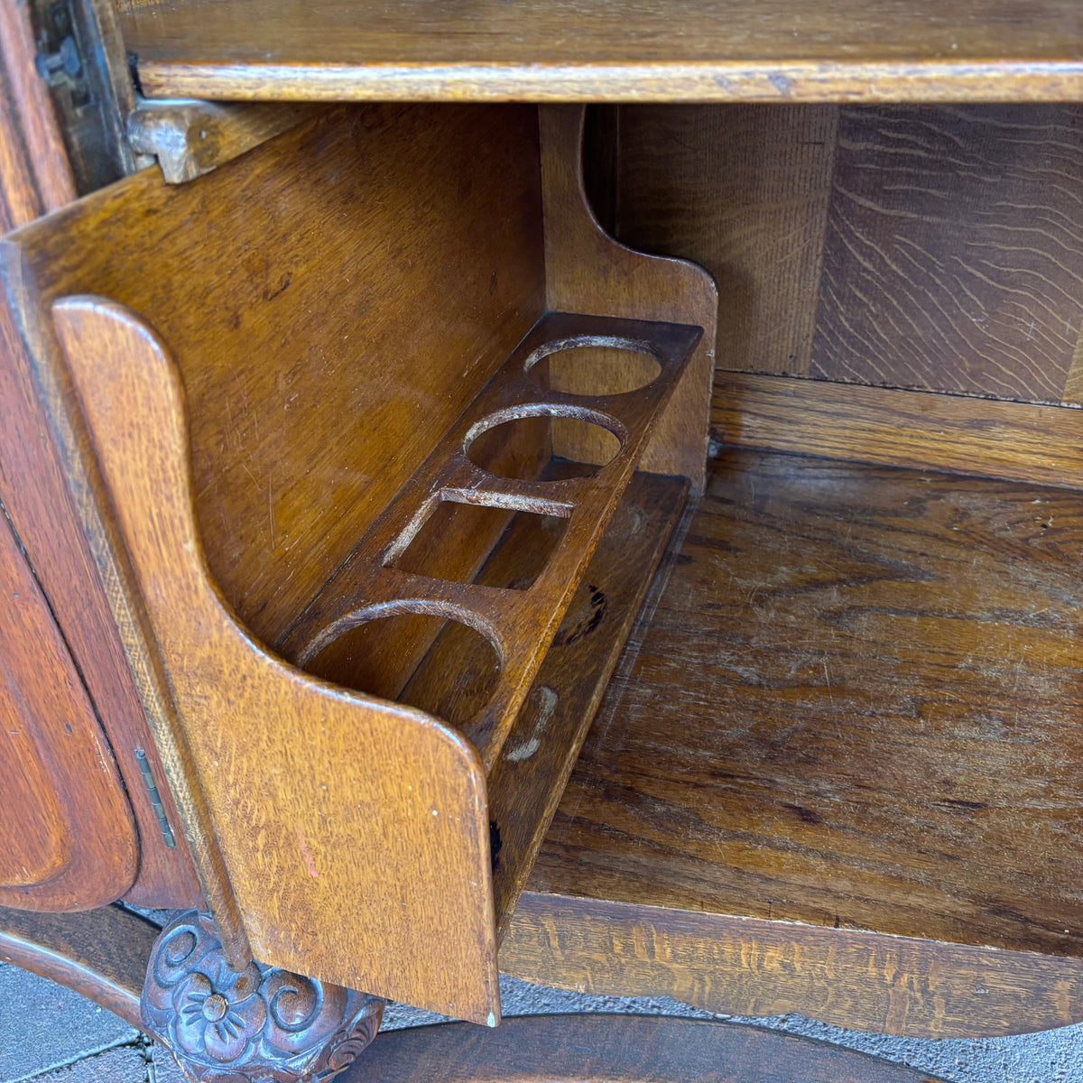 Antique Oak Art Nouveau Sideboard c.1895–1910