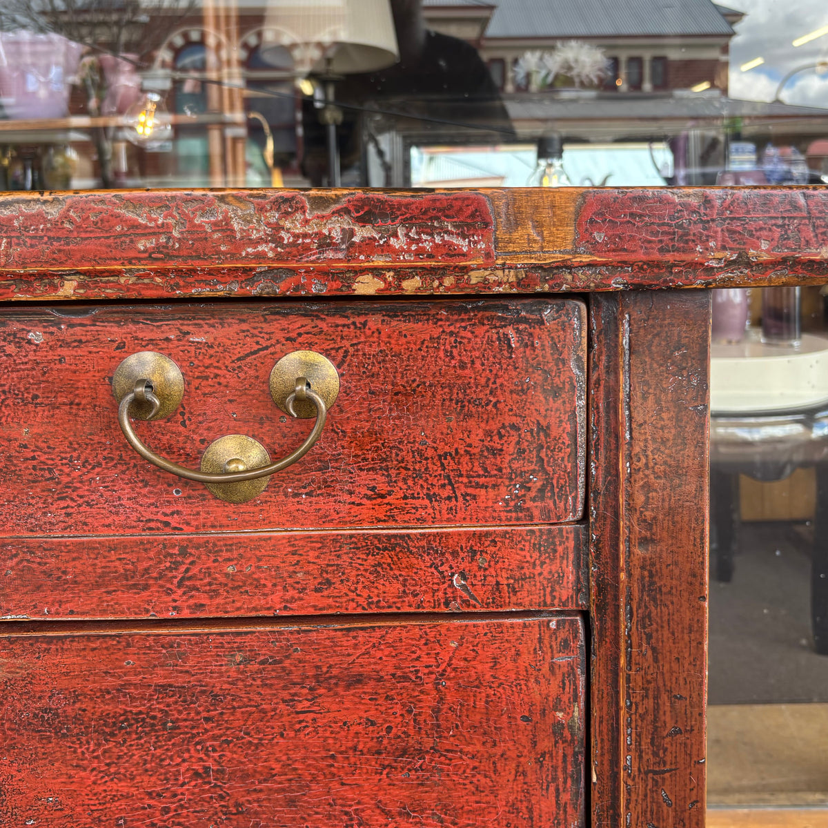 Large Oriental Painted Six-Door Six-Drawer Sideboard 270cm