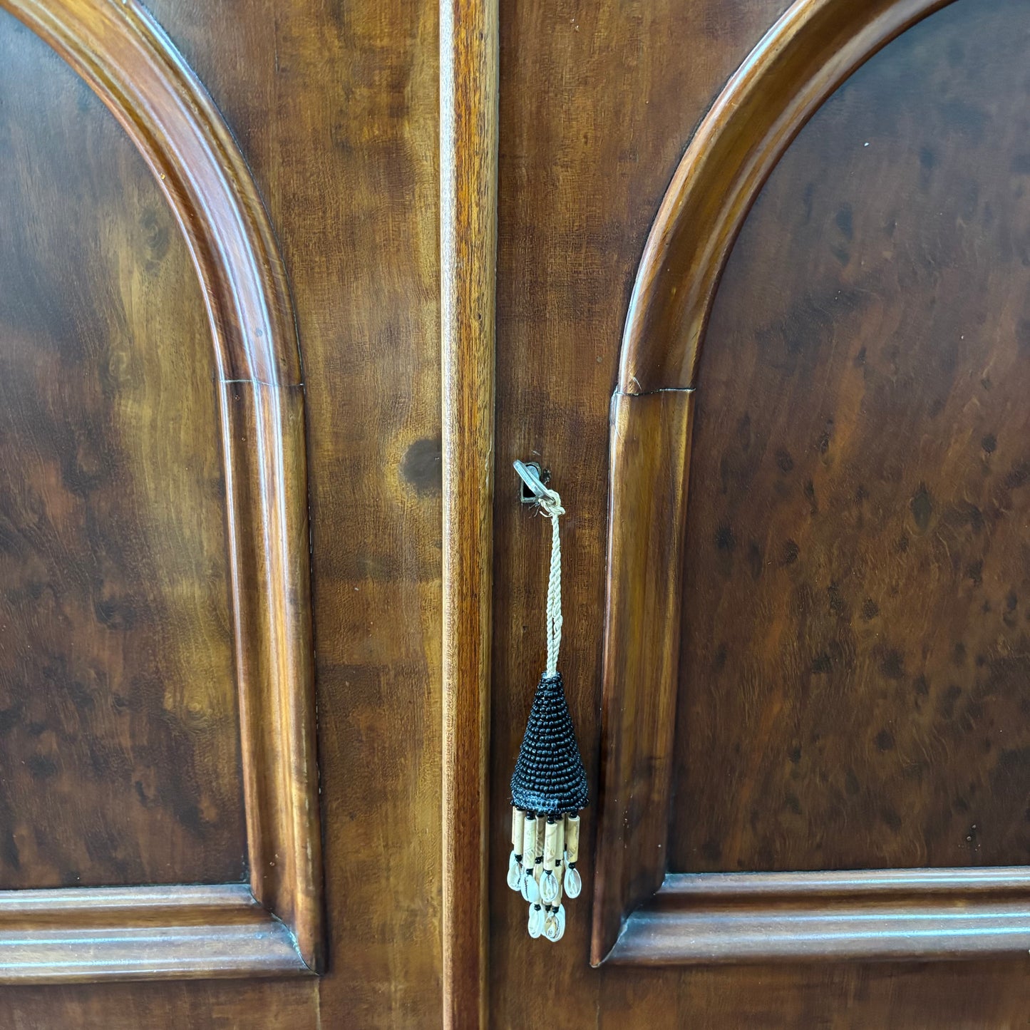 Victorian Cedar Chiffonier with Carved Backboard
