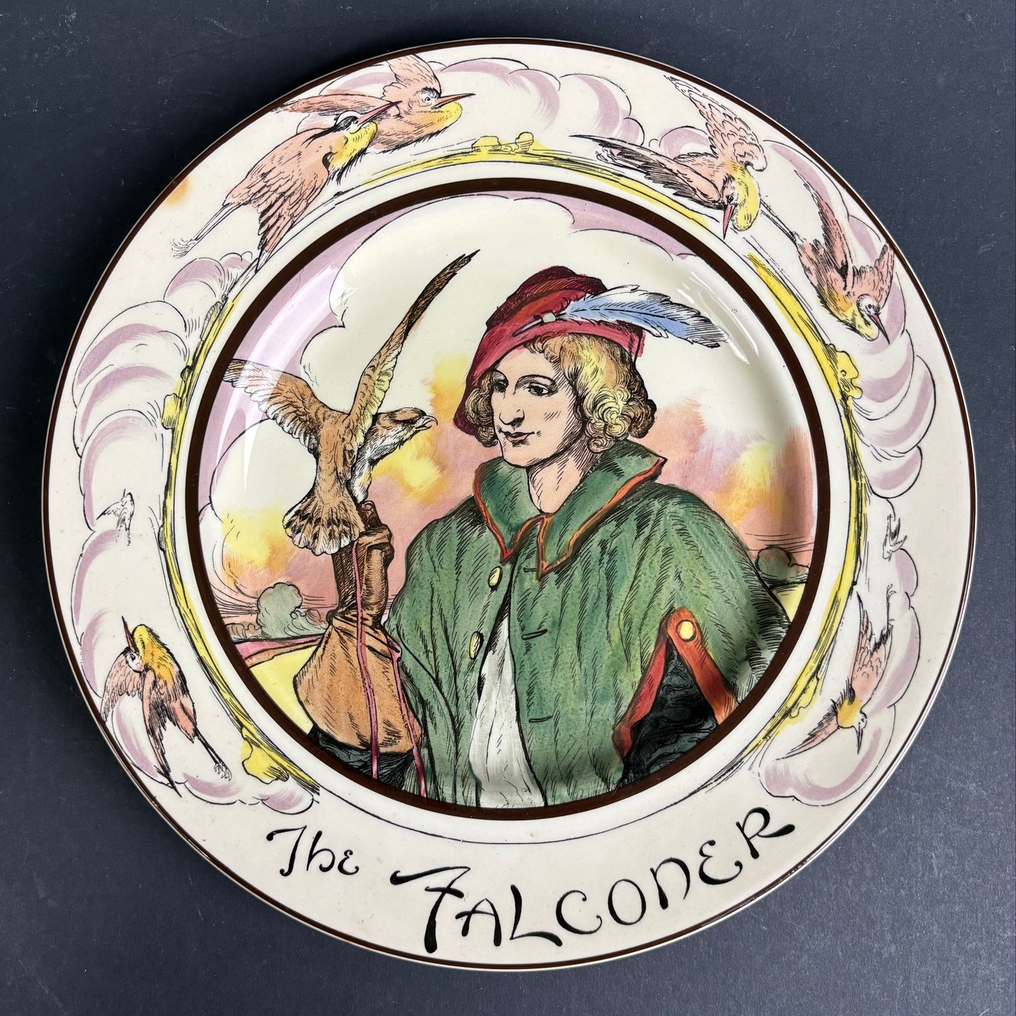 Royal Doulton Series Ware Cabinet Plate – "The Falconer"