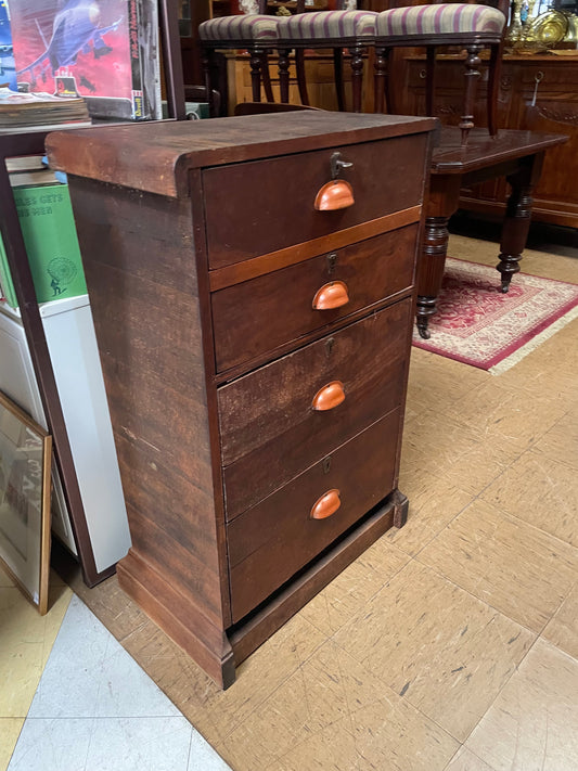 Vintage up-cycled chest of drawers, fabricated from a 1920s radio