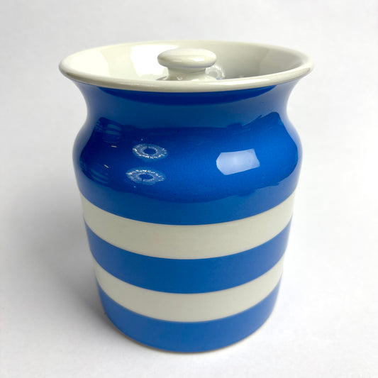 TG Green Electric Blue Cornishware 6 inch Lidded Canister