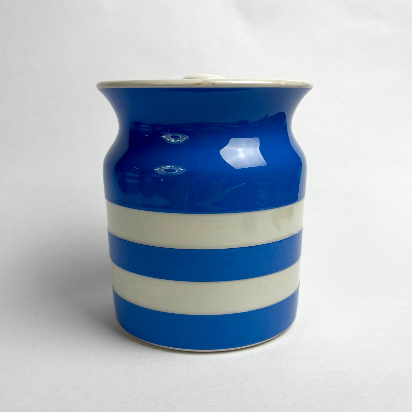 TG Green Electric Blue Cornishware 5 inch Lidded Canister