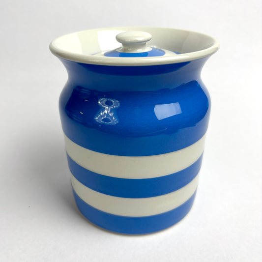 TG Green Electric Blue Cornishware 5 inch Lidded Canister