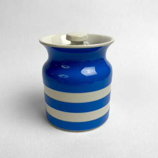 TG Green Electric Blue Cornishware Small Lidded Canister