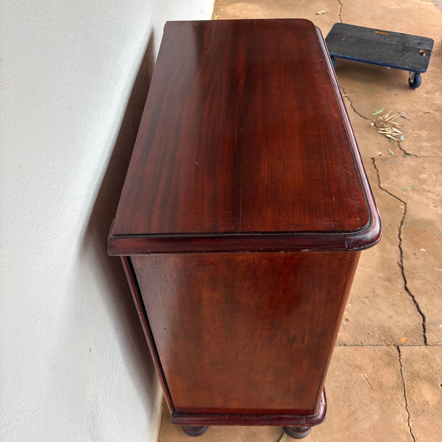 Antique Cedar Chest of Drawers with Twin Hat Drawers c.1850–1860