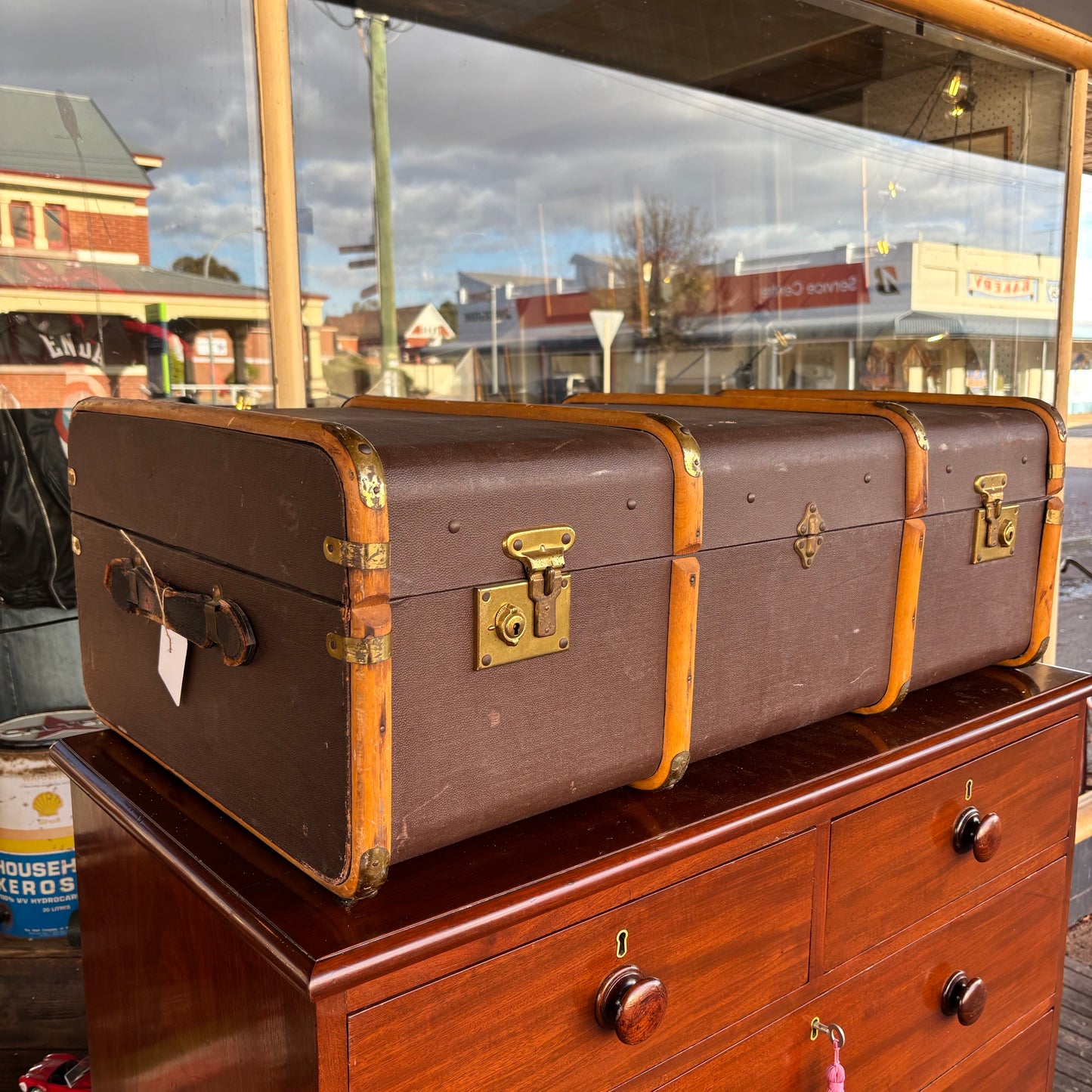 Vintage Cheney Cabin Trunk / Motor Trunk