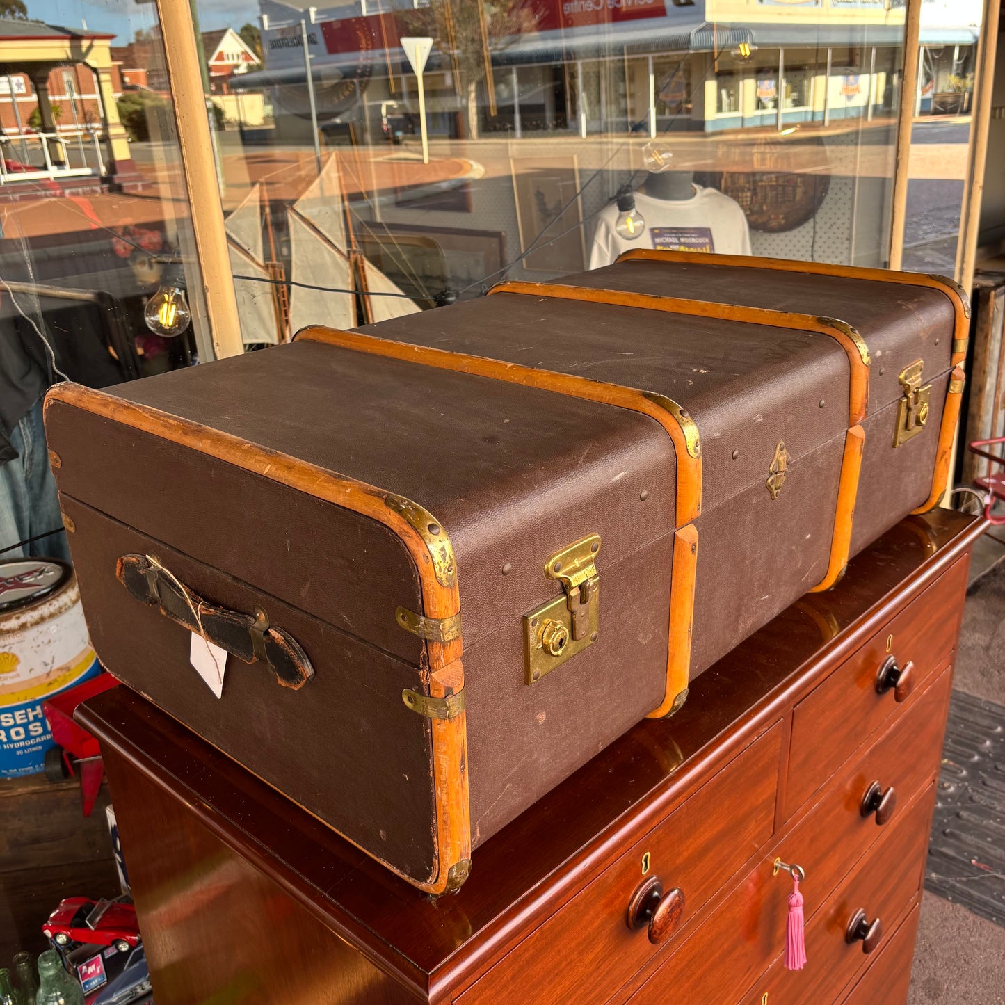 Vintage Cheney Cabin Trunk / Motor Trunk