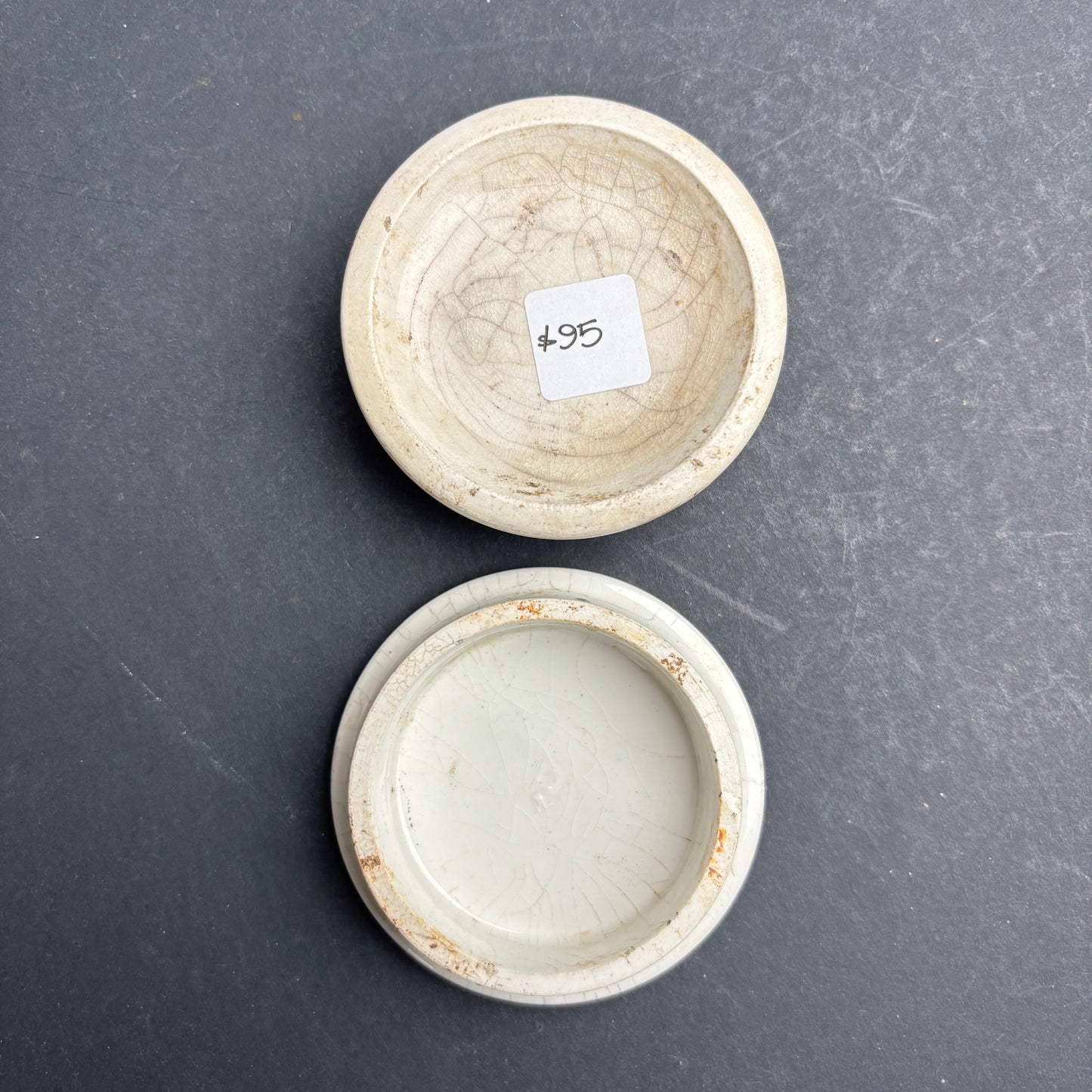 Antique John Gosnell & Co "Cherry Tooth Paste" Pot Lid and Base