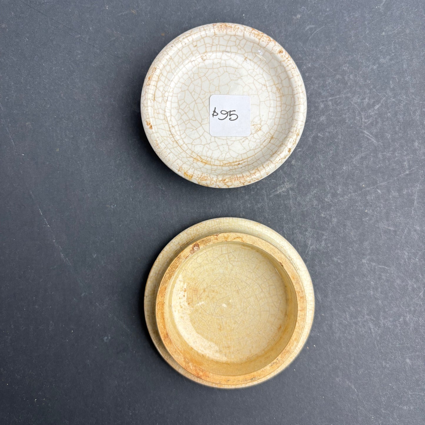 Antique John Gosnell & Co Cherry Tooth Paste Pot with Base