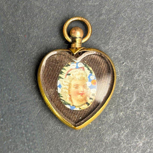 Victorian 9ct Rolled Gold Heart Locket Pendant