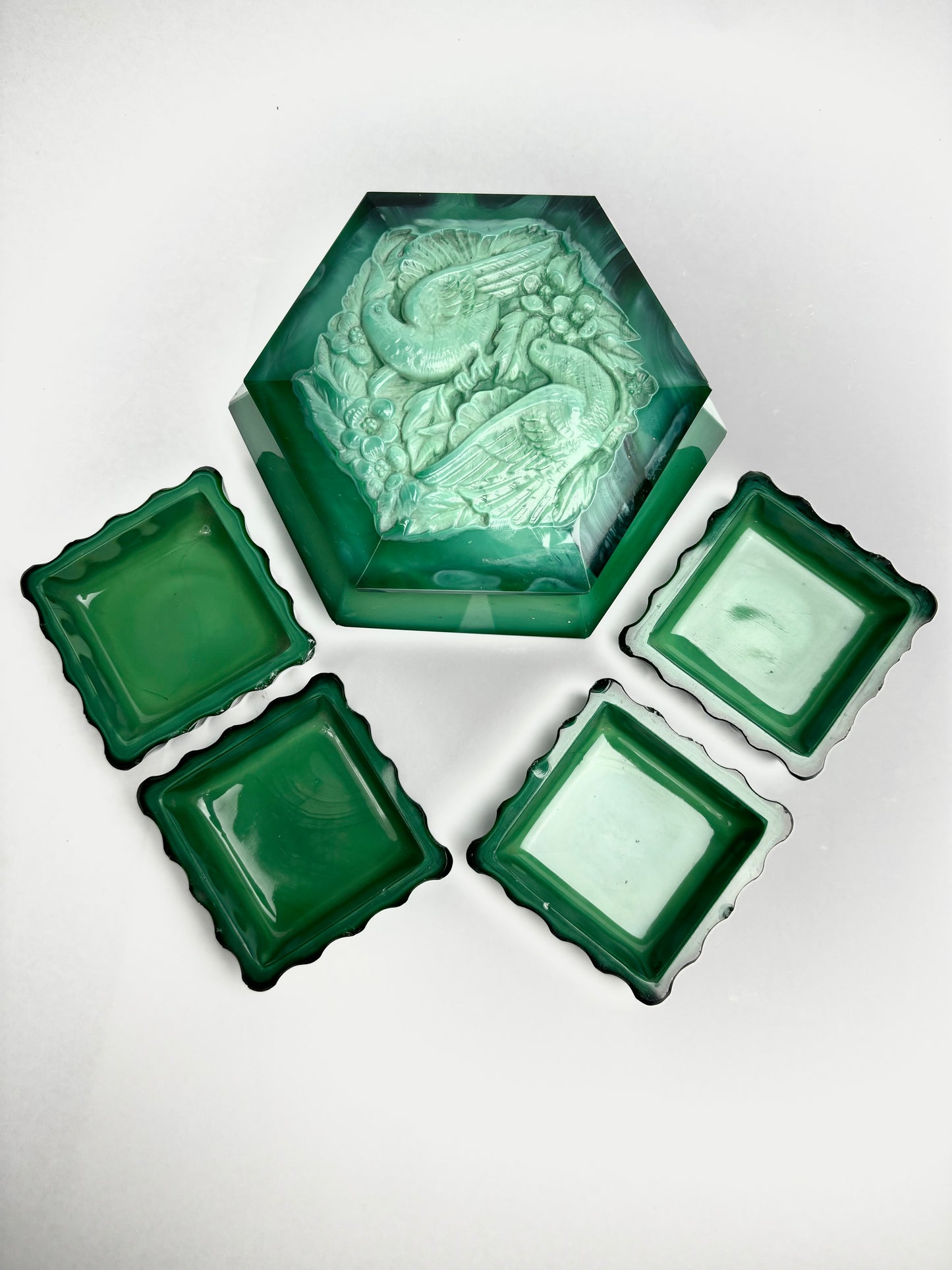 Art Deco Malachite Dressing Table Set